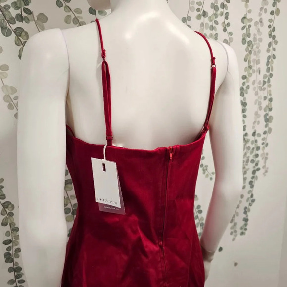 C/MEO Collective Red Only You Midi Dress Size L - Picture 8 of 13